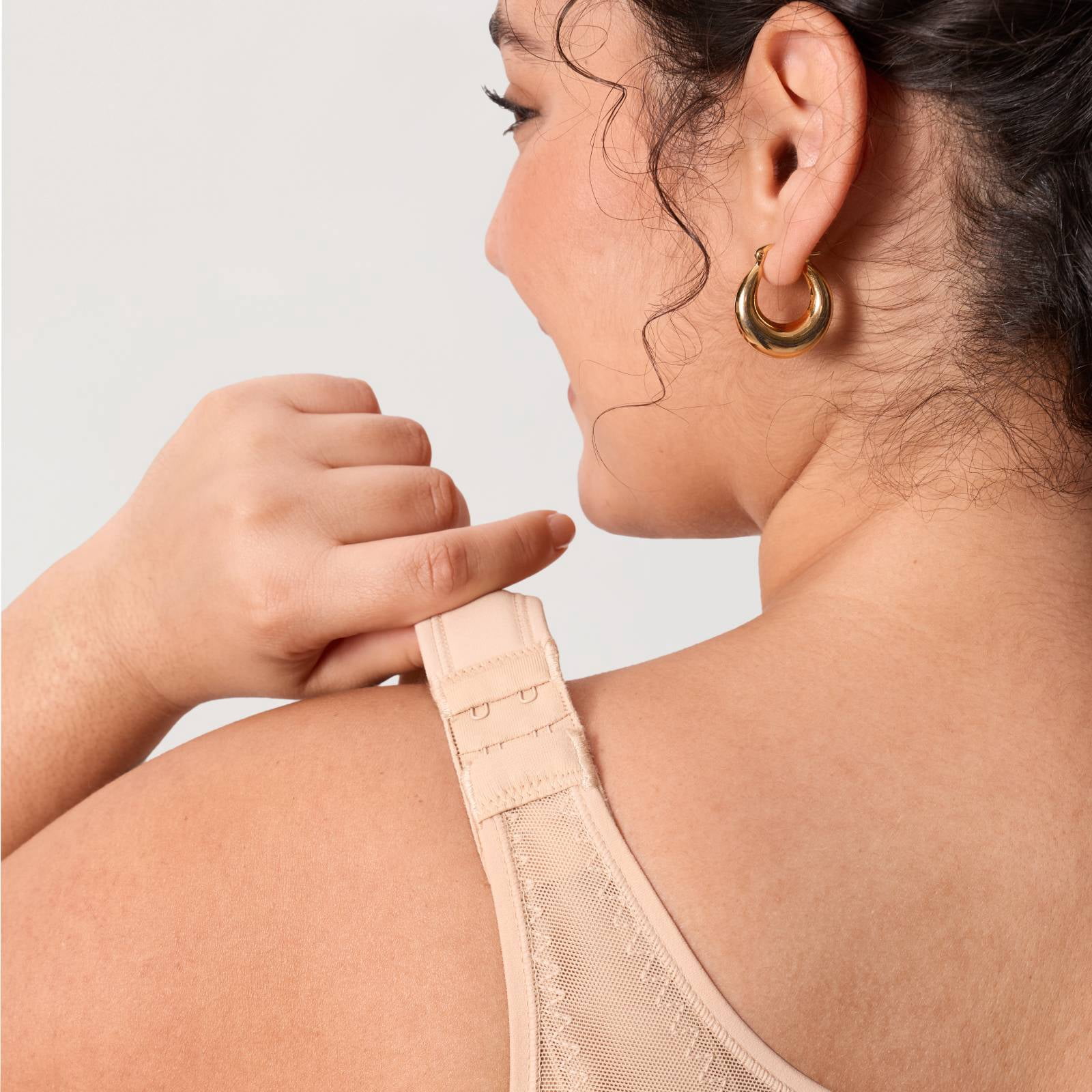 DELIMIRA Women's Posture Bra Front Closure Lightly Padded Plus Size Wireless Full Coverage Bras