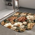 thumbnail image 2 of 1pc Floral Pattern Absorbent Non-Slip Bathroom Thickened Flannel Rug Decor,Soft,Quick Drying,Suitable For Indoor/outdoor Use,Bathrooms,Bedrooms,Kitchens,Terrace,Laundry Rooms,16"x24", 2 of 9