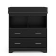 thumbnail image 5 of Storkcraft Brookside 2 Drawer Infant Changing Table Dresser, Black, 5 of 10