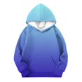 thumbnail image 5 of LRen Hoodies for Girls Cute Oversized Gradient Pullover Hooded Sweatshirts Long Sleeve Preppy Trendy Fall Winter Clothes Size 5-16 Years, 5 of 6