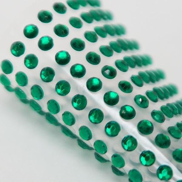 1056 Pcs Emerald Green Self Adhesive Rhinestone Sheets Wholesale I