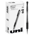 thumbnail image 3 of uni-ball® Gel Grip™ Pens, Medium Point, 0.7 mm, Clear Barrel, Black Ink, Pack Of 12, 3 of 6