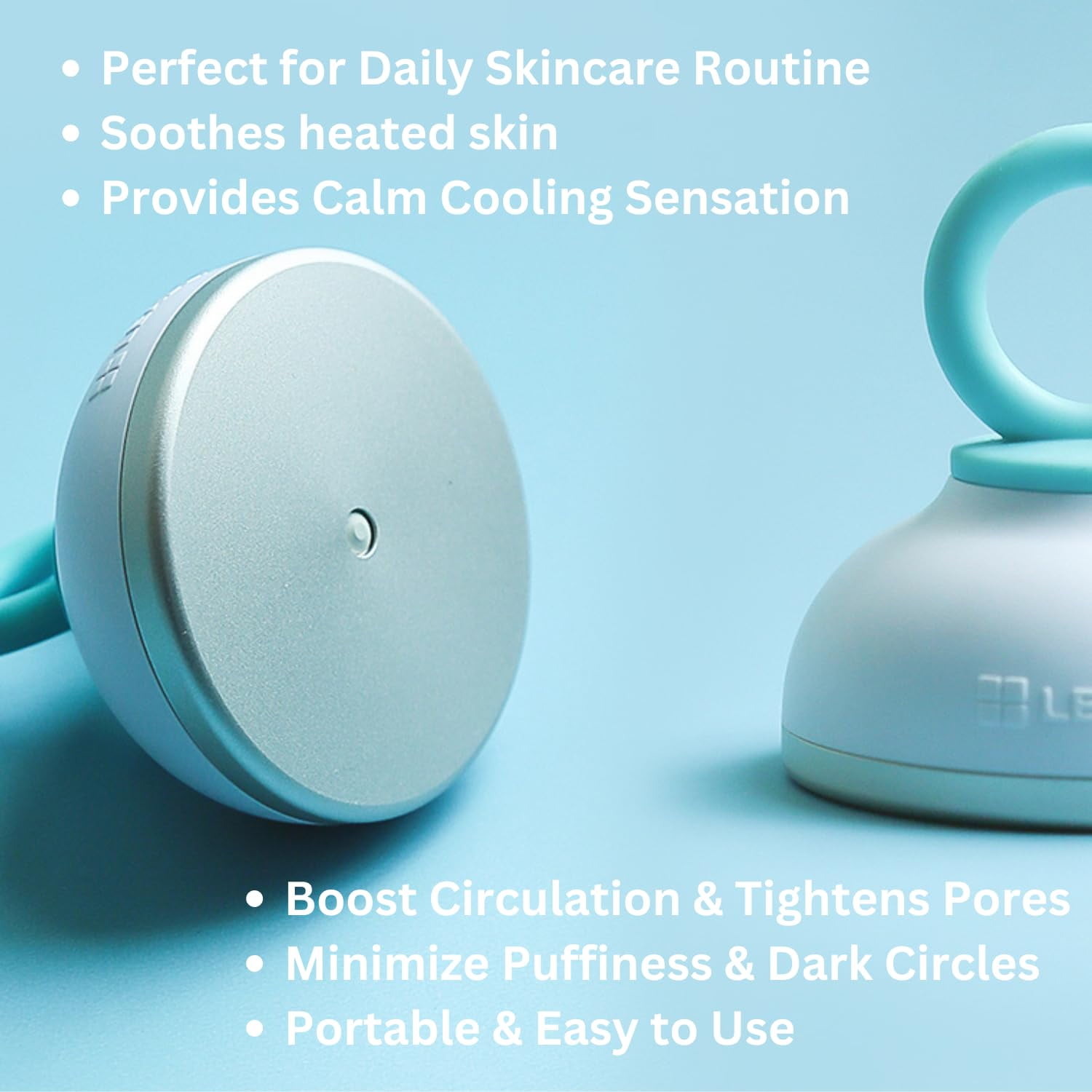 LEADERS Cosmetics Calming Biotics Calming Face Cooler - Daily Cooling Care for Face & Body, Soothing Massage | Reduces Puffiness, Redness, Wrinkles, & Dark Circles | Tightens Pores & Revitalizes Skin