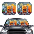 thumbnail image 2 of Fuzoiu Refreshing Fruit Infused Drinks Print Car Windshield Sunshade,Folding Front Windshield Sun Shade,for Most Car Sedan SUV Truck,Car Windshield Sunshade-Large, 2 of 6