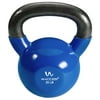 Wacces Single Vinyl Dipped Kettlebell for Croos Training, Home Exercise, Workout 35LB