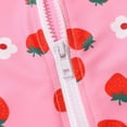 thumbnail image 6 of Bainana Baby Girls Swimwear Two Piece Cute Bikini With Long Sleeve Rash Guard And Swim Shorts For Toddler Kids Cute Seaside Bathing Suit Pink Size 4-5 Years, 6 of 7