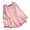 Pink Shirts, variant on CAIVO Women Ladies Summer Blouse Solid Color Loose Ruffle Bottom Crew Neck Long Sleeve Shirt Versatile Back To School Tops