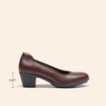 thumbnail image 2 of Zapatos DREAM PAIRS DWUMPU2547 Marrón Tacones Bajos Gruesos 5 cm, 2 of 8