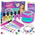 thumbnail image 1 of Set de esmaltes de uñas BATTOP Kids con secador, uñas postizas y pegatinas, 1 of 7