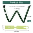 thumbnail image 2 of Uxcell 2 Pcs Correas de Equipaje para Maletas de 20-30 Pulgadas, Correa de Conector de Equipaje Ajustable con Hebilla de Contraseña y Etiqueta para Maleta de Viaje, Verde Oscuro, 2 of 7