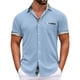 thumbnail image 2 of Men's Plaid Printed Button Short Sleeve Shirts Men's Casual Fashion Short Sleeve Shirts 2XL, 2 of 4