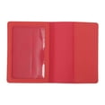 thumbnail image 2 of Unique Bargains 1 Pc Passport Holder Gold-stamped Map Passport Sleeve Red, 2 of 5