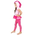 thumbnail image 5 of My Little Pony Pinkie Pie Little Girls Cosplay Peplum T-Shirt and Leggings Little Kid to Big Kid, 5 of 5