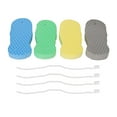 thumbnail image 2 of Esponja ultra, liviana 4pcs bañera esponja de esponja lisa 3d exfoliante exfoliante pvc para piel muerta para el hoger, 2 of 7