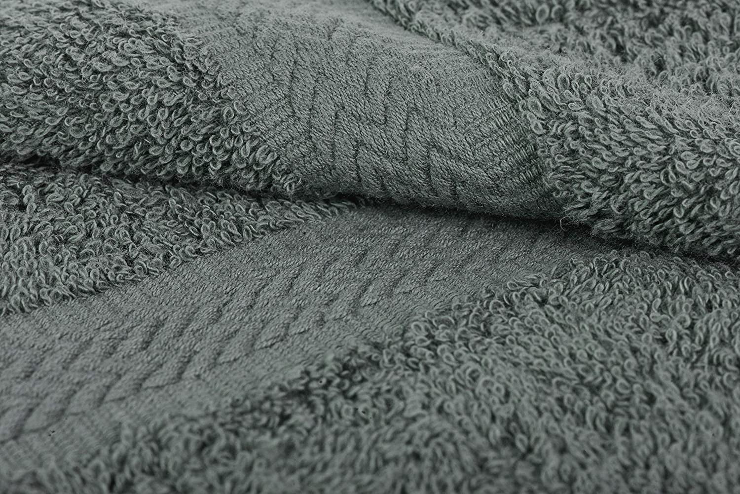 Linteum Textile Supply Premium Hand Towels (Grey) Absorbent Towel Set with Ring Spun 100% Cotton Material for Hotel, Salon, Gym & More (12-Pack, 16x27 inches)