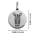 thumbnail image 2 of Stainless Steel Geometric Polygon Rhino Animal Round Medallion Keychain Circle Ring, 2 of 2