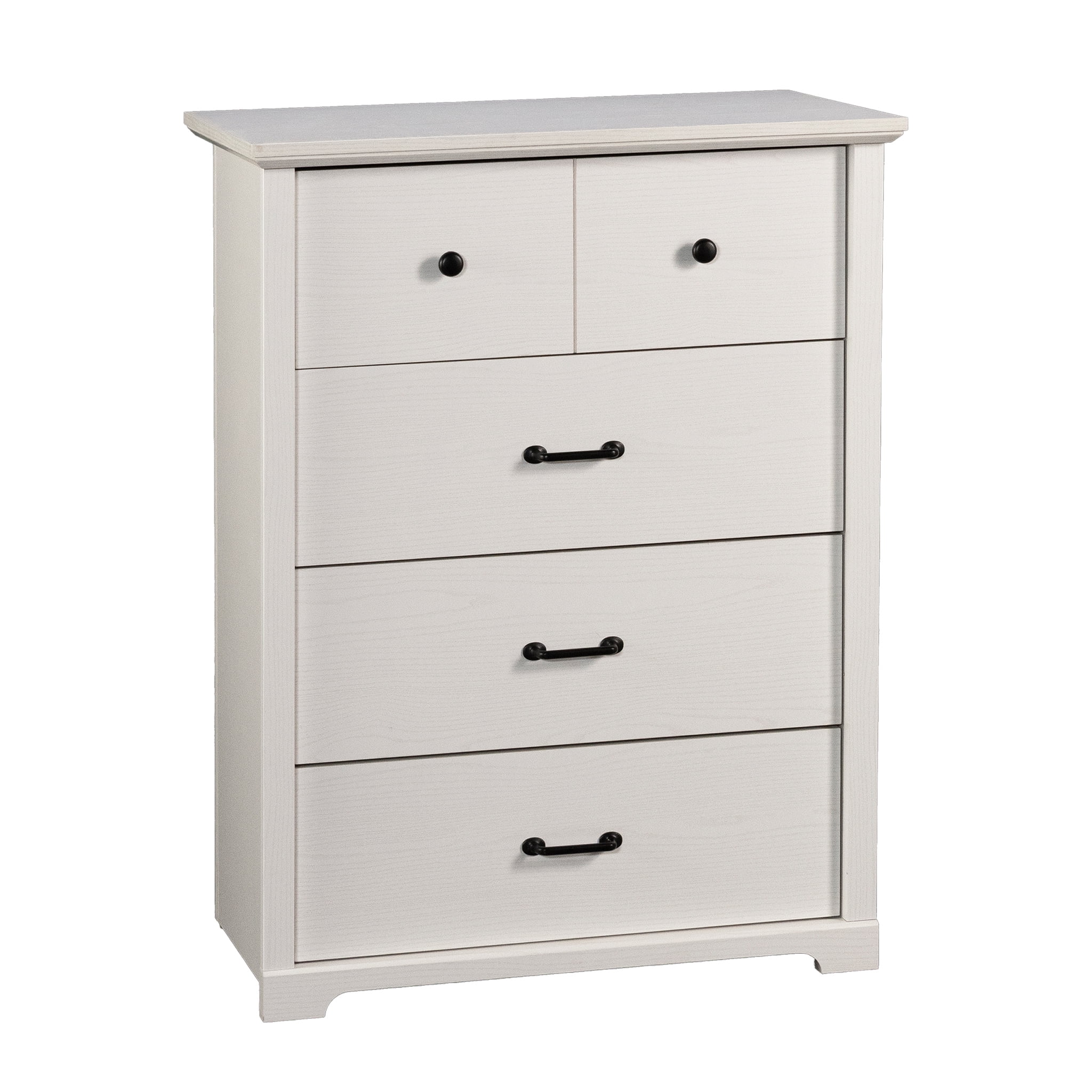 Mainstays Harrington 4 Drawer Dresser, White Wood Finish