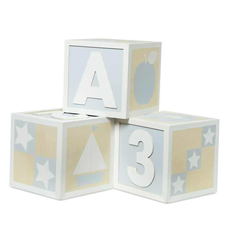 12x12x12 Large Wooden Block ABC 123