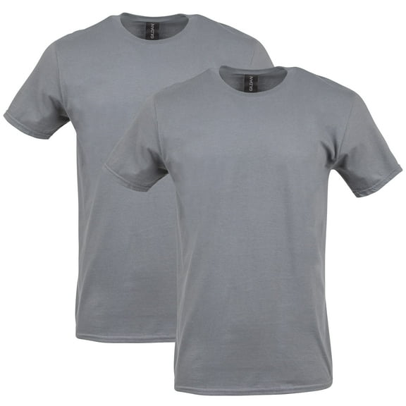 Gildan Mens Softstyle T-Shirt, 3XL, Charcoal (Pack of 2) 2 Charcoal