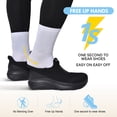 thumbnail image 5 of Slip in Men Hands Free Shoes Wide Toe Box Slip On Walking Running Athletic Sneakers Arch Support Plantar Fasciitis Orthopedic Shoes with Metatarsal Pads Cushion Thick Zero Drop Sole, 5 of 5