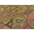 thumbnail image 1 of Ahgly Company Indoor Rectangle Patterned Brown Red Area Rugs, 3' x 5', 1 of 6