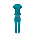 thumbnail image 2 of Conjunto de uniformes exfoliantes Yinane para enfermera de manga corta S, 2 of 8