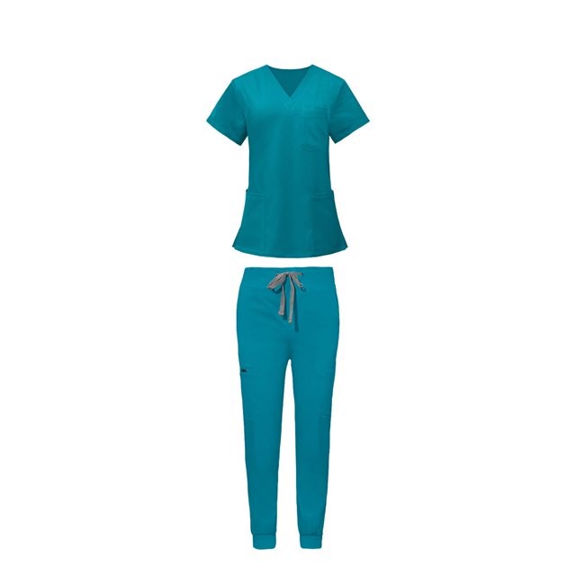 Uniformes Scrub Set enfermera Top pantalones ropa de trabajo femenina para salón de belleza SPA XXL Yuyangstore Uniforme de enfermera