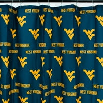 West Virginia Mountaineers Printed Shower Curtain Cover - 70" x 72"