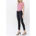 thumbnail image 5 of Flying Monkey - Mid Rise Cropped Skinny Jeans with Destroyed Frayed Hem (27" Inseam) - F5294, 5 of 8
