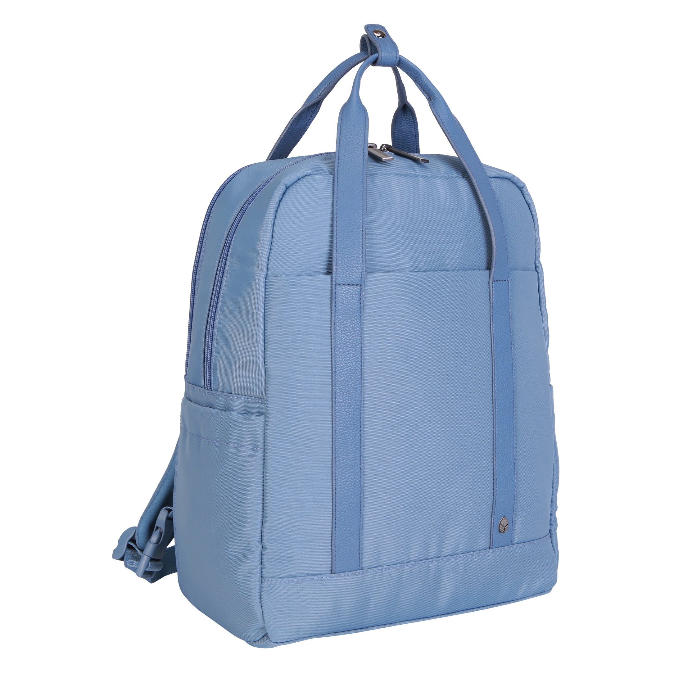 btL 16-inch Nylon Convertible Travel Backpack Tote with 15-inch Laptop Sleeve, Blue Shadow