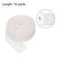 thumbnail image 2 of Unique Bargains Lace Ribbon 10 Yards 1.26 Inch Elastic White Lace Trim for Craft,Gift Wrappers,Headbands(73), 2 of 7