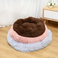 thumbnail image 5 of Dabei Long Plush Dog Bed Cushion Pet Round Bed Puppy Kennel Soft Fluffy Comfortable Pet Donut Bed Sofa, 5 of 10