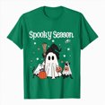 thumbnail image 4 of NOLDARES Halloween Oversized Shirts for Women Spooky Season T-Shirt Halloween Pumpkin Costume Ghost Fall Tees Top,Green,3XL, 4 of 5