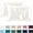 Cream White, variant on Cuoff Set of 2 Body Satin Pillowcases, Teal Long Pillowcase 20x54 Inches, Soft Breathable Silky Pillow Cases for Sleeping, Bed Pillow Cover with Envelope Closure