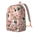 thumbnail image 2 of Large Capacity Backpack with Cute Dog Floral Pattern and Waterproof Fabric, Adjustable Comfortable Shoulder Straps for Travel, 2 of 5