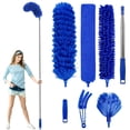 thumbnail image 1 of 7Pcs Cleaning Duster Kit Detachable Feather Duster Kit Bendable Gap Duster Portable Blind Duster Cobweb Duster Chenille Microfiber Duster with Extension Pole Handle Short Handle, 1 of 9