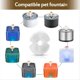 thumbnail image 2 of Paquete de 8 Filtros para Fuente de Agua para Mascotas, Filtro de Repuesto para Fuente de Agua para Mascotas de Algodón de Carbono, Filtro con Muescas, 2 of 7