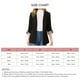 thumbnail image 3 of Puños a rayas para mujer chaqueta informal transpirable con un solo botón solapa clásica lavable a máquina para la oficina para ir de compras ANGGREK Otros, 3 of 5