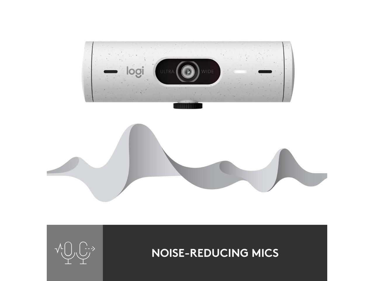 Logitech BRIO 500 Webcam 4 Megapixel 60 fps Off White USB Type C 960-001427