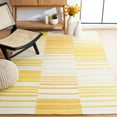 thumbnail image 2 of SAFAVIEH Kilim Caiside Striped Area Rug, Gold/Ivory, 4' x 6', 2 of 11