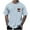 Light Blue, variant on Cmfcve Graphic T-Shirt for Men Versatile Breathable Outdoor Shirt Short Sleeve Round Neck Sports Tops