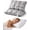 Gray, variant on 3D Bread Ergonomic Goose Down Pillow, Plush 3D Bread Down Bed Pillows for Side and Back Sleepers