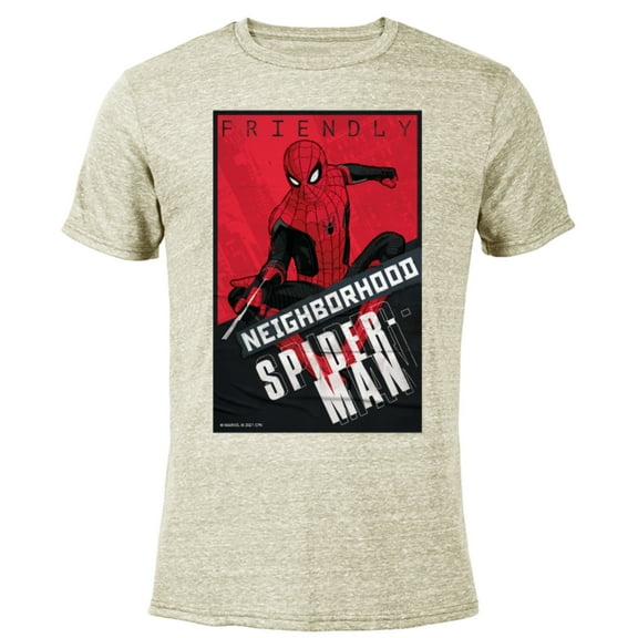 Marvel Spider-Man: No Way Home Friendly Neighborhood Spidey - Short Sleeve Blended T-Shirt for Adults – Customized-Yellow