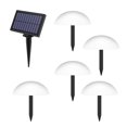 thumbnail image 1 of 5 piezas de luces solares de tierra IP65 Lámparas de tierra de jardín solares a prueba de agua 5 en 1 Luces de césped solares hemisféricas Luz de paisaje alimentada por energía solar al aire libre par, 1 of 10