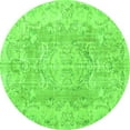 thumbnail image 1 of Ahgly Company Indoor Round Persian Green Traditional Area Rugs, 3' Round, 1 of 1