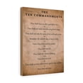 thumbnail image 4 of Scripture Walls 10 Commandments Brown Canvas Bible Canvas Christian Wall Art Ready to Hang Unframed, 4 of 9