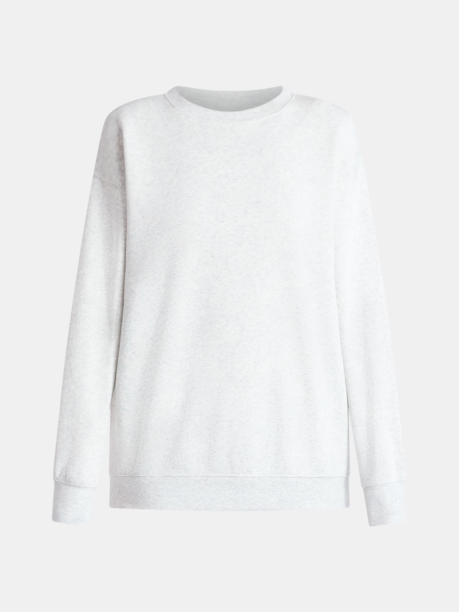 No Boundaries Fleece Oversized Sweatshirt with Long Sleeves, Women’s Sizes XXS-4X