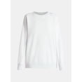 thumbnail image 5 of No Boundaries Fleece Oversized Sweatshirt with Long Sleeves, Women’s Sizes XXS-4X, 5 of 5