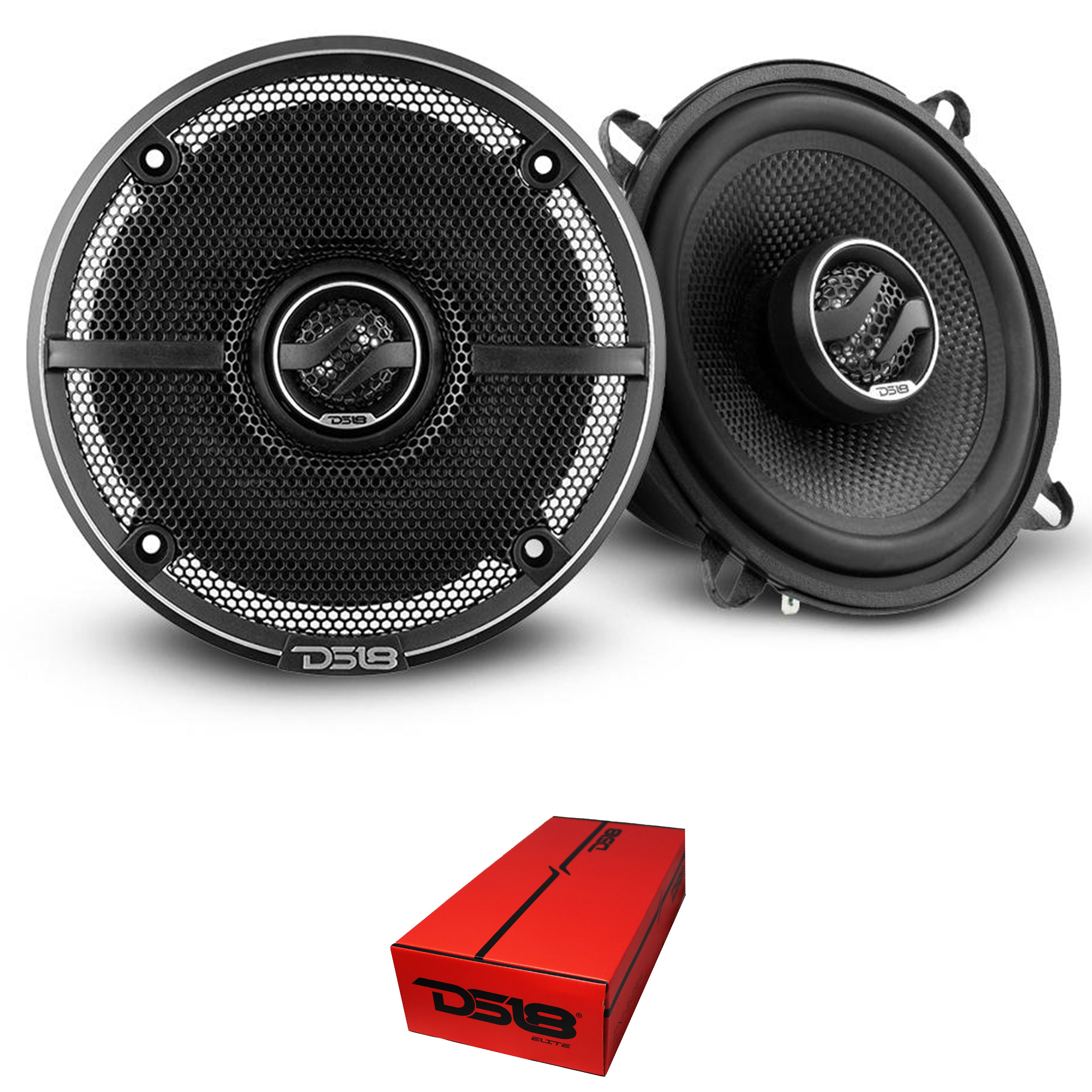 4 Pyle PLMRS53BL 5.25" 180W Low-Profile Marine Speakers with LED Lights 