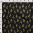 thumbnail image 3 of oneOone Georgette Viscose Fabric Leaves|Swirl & Floral Block Printed Craft Fabric BTY 42 Inch Wide, 3 of 4